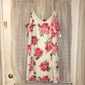 Cold Shoulder Floral Dress